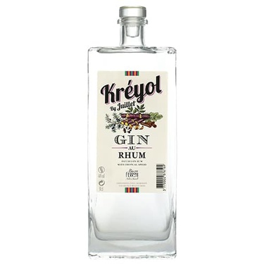 Gin Au Rhum Kreyol By Juillet Ferroni 44% 50cl