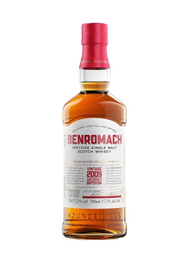 WHISKY ECOSSE SPEYSIDE SGM BENROMACH 2009 CASK STENGTH BATCH 4 57.2% 70CL