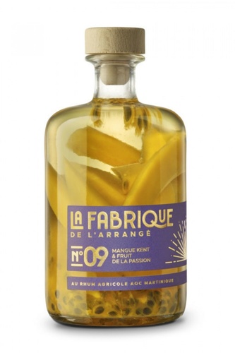 PUNCH AU RHUM LA FABRIQUE N°9 MANGUE KENT FRUIT PASSION 32% 70CL