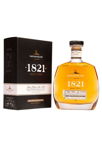 RHUM AGRICOLE MARIE GALANTE HORS D'AGE CARAFE 1821 HABITATION BELLEVUE 45% 70CL