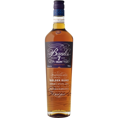 RHUM CARAIBES BANKS 7 ANS GOLDEN AGE 43% 70CL