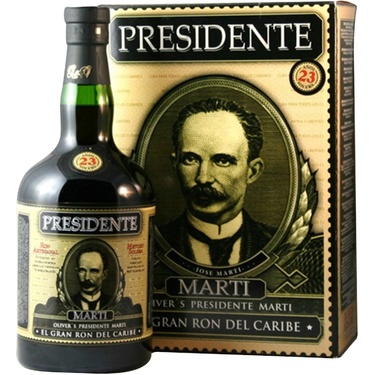 Rhum Republique Dominicaine Presidente Marti 23ans 40% 70cl